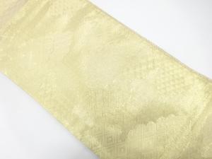 佐賀錦　雲に古典柄織り出し　全通袋帯